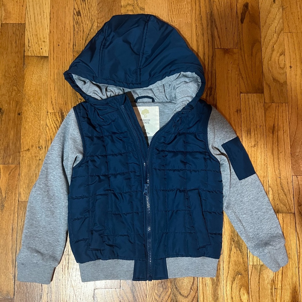 Tucker + Tate Navy and Gray Kids Hoodie